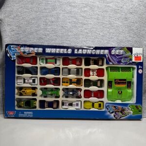 NEW VTG 2005 MotorMax Super Wheels Set Diecast Cars with Launcher in box RARE